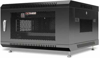 Sysracks 6U  Depth Wall Mount Color Black Rack Size 6U Brand Sysracks Rack Depth 600mm Material Alloy Steel External Depth 24 - SDR Tech Solutions - India