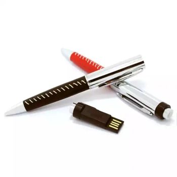 Leather Pen Shape USB Flash Drives 16GB 32GB 64GB USB Disk - Changsha Sofly Industry Co.,Ltd - China