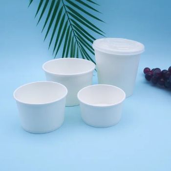 Wm2163 32oz Water-Based Coated Soup Cup Disposable Food Packaging Container Kraft Paper Meal Bowl for Soup Salad Noodle Rice with Lid - Xiamen Wei Mon Environmental Materials Co., Ltd. - China