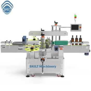 Skilt Dlm-a Automatic High Speed Bottle Cans Two Sides Front Back Side Sticker Labeling Machine Label Applicator Labeller Manufacturer Since 1998 - Shanghai SKILT Machinery Equipment Co., Ltd. - China