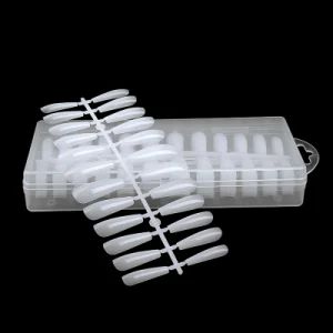 OEM High Clear False Fingernails Clear Coffin Full Cover Nail Tips - YIWU BEAUTYPLUS ART NAIL CO., LTD. - China