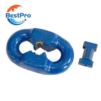 Mining Chain Ring Serrated G80 Grade High Strength Durability Custom Forging Service Steel Metal Forging Spare Part Train Mining Machine Parts Chain Link - Bestpro (Ningbo) Precision Manufacturing Co., Ltd - China