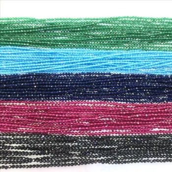 Faceted Disc Beads Stone Loose Bead Hard Polishing Corner Cutting Semi Precious Stone Beads ESB01733  - East Sunrise Jewelry Co., Limited - China