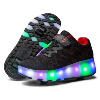 Luminous Sneakers Blue Pink LED Light Roller Skate Shoes for Children Kids LED Shoes Boys Girls Shoes Light up Unisex - FUJIAN JOLLY SPORTS LIMITED - China