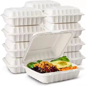 Clamshell Disposable Plastic Food Storage Container Microwave Safe Lid Square PP Hamburger Boxes - Shandong Youda Pack Co., Ltd - China