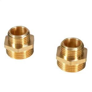 Bornic High Quality OEM ODM 1/2-2 Inch Bsp Nipple Coupling Brass Screw Fitting for Water Plumbing - Flowflex Enterprise Co., Ltd. - China