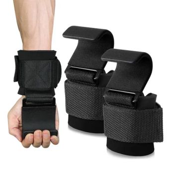 Lifting Hooks for Men and Women Pair Pull up Straps Gym Reapers Lifting Wrist Grips Heavy Powerlifting Lifting Hooks for Weight Li - HEFEI MERRYBODY SPORTS CO., LTD. - China