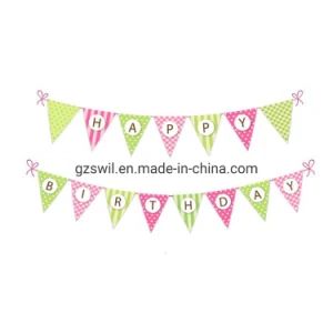 Multi Color Triangle Felt Bunting Pennants Birthday Party Decorations - Swil Limited - China
