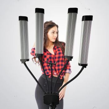 Fosoto Photographic Lighting Video Studio Light LED Ring Light Four Arm Lamp Lash Light with Tripod Stand for Eyelash Beauty - Guangzhou Futu Intelligent Technology Co., Ltd - China