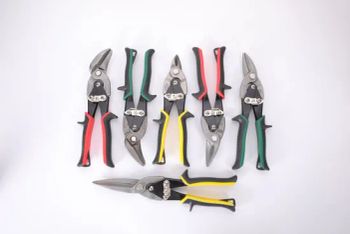 10 Heavy Duty TPR Handle Cutting Shears Left Right Straight Cut Aviation Snips Tin Scissors - Yangzhou Baolida Tools Co., Ltd. - China