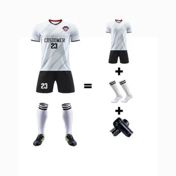 Soccer Shin Guard Kit Set Uniforms with Socks Youth Team Custom Football Jersey - Shanghai Rainbow Industry and Trade Co., Ltd. - China