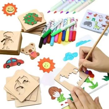 Wholesale Drawing Stencils Kit Board Coloring Arts Crafts Educational Brain Game Toys aMet3A - GOOD SELLER CO., LTD - China