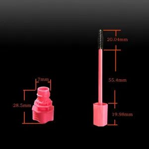 Manufacturer Wholesale Lashes Eyelash Tools Lip Lash Brush Hole Cover Set Mascara with Spout Bag PE Plastics Caps Acceptable 7mm - Shantou Mandun Plastic Co., Ltd. - China