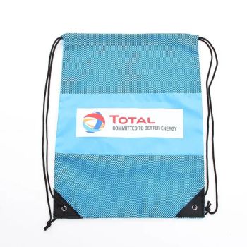 Promotional Custom Nylon Mesh Sport Drawstring Bags Color Pink Weight 120g Capcity 5-10kgs Logo Customized Type - Raincoat Gift Co., Limited - China