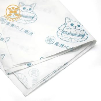 Burger Grease Proof Wax Paper Baking Butter Sandwich Packaging Wrap Food Safe Wax Paper - Guangdong Changxing Printing Service Co., Ltd. - China