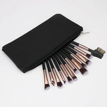 12PCS Eyeshadow Brush Set Private Label Eye Makeup Brush Set Cosmetic Makeup Tool Kits - NINGBO AOVEA IMPORT & EXPORT CO., LTD. - China