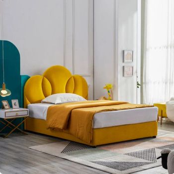 Fabric Upholstered Beds Double Bed Design Cute Bed for Child Princess Set - FOSHAN YEXUAN FURNITURE MANUFACTURE CO.LTD - China