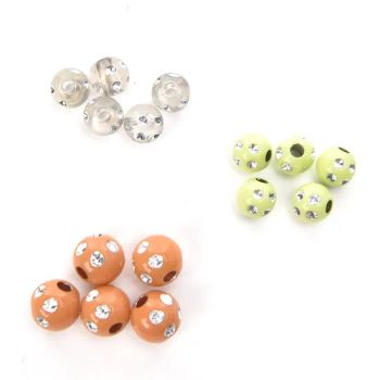 Silver Polka DOT Acrylic Gumball Beads Loose Plastic Beads for Necklace and DIY Handmade - Ningbo MH Industry Co., Ltd. - China