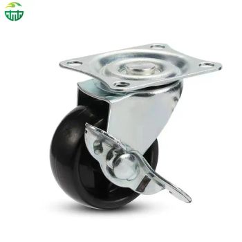 2/2.5/3 Inch Light Duty PP Caster Wheel Black Swivel Plate Furniture Cart Castors - Guangdong Giessen Hardware Co., Ltd. - China