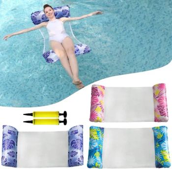 4-in-1 Swimming Chair Inflatable Air Mattress Water Hammock with 2 Air Pumps - NINGBO GENERAL UNION CO.,LTD. - China