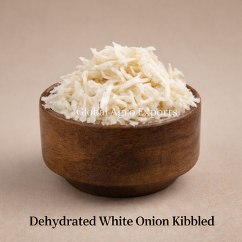 Dehydrated White Onion Color White Aroma Pungent Flavor Pungent Shelf Life Long Texture Kibbled Form Chopped, Granulate, Powders, Sliced, Whole - SNAPL TRADE - India