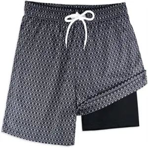 Mens Swim Trunks Compression Lined Shorts Quick Dry Print Pockets Boardshorts Boxer - shanghai jspeed industry co.,ltd - China