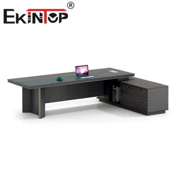 Ekintop L Shaped Office Desk Computer Executive Desks with Storage Drawers Ergonomic Table - Guangdong Esun Furniture Technology Company Limited - China