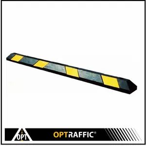 Optraffic High Quality Reflective Durable Tyre Chocks Rubber Wheel Stops for Garage - OPTRAFFIC CO., LTD. - China