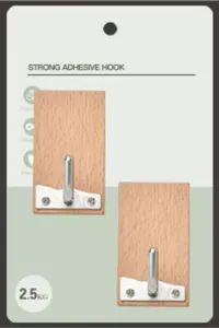 Beech Solid Wood Coat Hooks Creative Living Room Bedroom Hooks for Hanging Wall Wood Wall Hooks - Yongkang QianZhe Industry & Trade Co., Ltd. - China