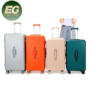 Ea151 Vertical Frosted 24/25/27/29/32 Inch Women White Pink Designer Shell Hard Large Set Travel Suitcases Multifunction Luxury Luggage Custom PVC Suitcase - Guangzhou Evergreen Leather Goods Co., Ltd. - China