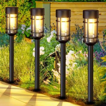 LED Solar Lawn Pathway Decoration Stake Lawn Light Pathway Yard Walkway Driveway Outdoor Waterproof Garden Lights LED ABS - Anhui Xianwei E-Commerce Co., Ltd - China