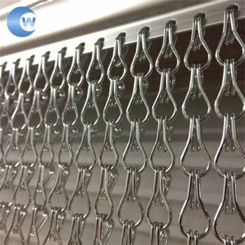 New Design Aluminum Partition Modern Luxury Chains Link Fly Screen Door Curtain - Hebei Wanchi Metal Wire Mesh Products Co., Ltd. - China