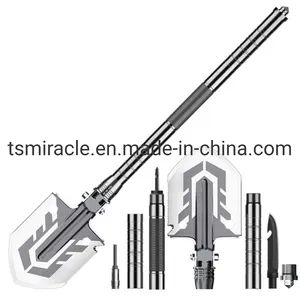 Outdoor Spade Multi-Function Folding Shovel Survival Tool with Camping Tactical Axe Shovel - TANGSHAN MIRACLE IMPORT AND EXPORT CO., LTD. - China