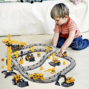 Samtoy 1: 64 32PCS Electric Construction Toys Vehicles Dly Assembly Flexible Slot Race Toy Car Track for Kids Plastic Toy - Sam Toys Industrial Co., Ltd. - China