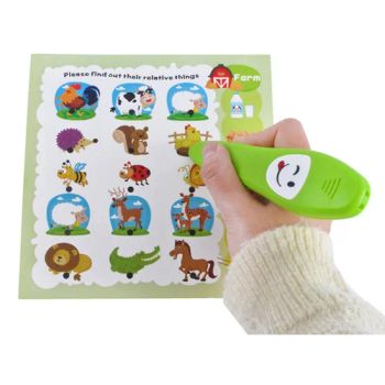 Early Educational Kids Growing up Y Card Smart English Language Learning Machine Voice Sound Reading Talking Pen with 12 Cards - Sam Toys Industrial Co., Ltd. - China
