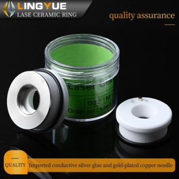 Fiber Laser Ceramic Ring Ceramic Body 28mm/32mm High Sensitivity Cutting Machine Ceramic Ring High Temperature Resistance Long Life - WuHan LYue Laser Technology Co., Ltd. - China