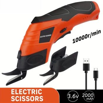 4V Cordless Electric Scissors, Rechargeable Shears, Power Tools for Fabric, Cardboard - Nantong Change Electric Tools Co., Ltd. - China