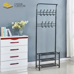 Simple Floor Rack Bedroom Multifunctional Mobile Hat Bag Shoe Rack Drying Racks - Bazhou Qianxiang Smart Home Technology Co., Ltd. - China