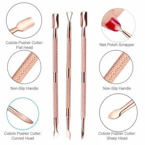 Rose Gold Stainless Steel Cuticle Remover Dead Skin Pusher Nail Cuticle Nipper Clipper Scissor Manicure Nail Art Care Tool - FUZHOU LIWANG ELECTRONIC TECHNOLOGY CO., LTD. - China
