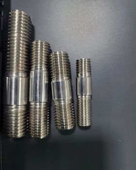 Inconel Alloy 600 / 601 / 800/ 825 Threaded Stud Bolts Grade 800 Color Silver Thickness 20 mm Head Shape Round Surface Finish - Vortex Inox Industries - India