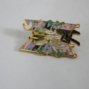 Customized Blanks Pendants Memorial Photo Wedding Bouquet Sublimation Graduation Cap Charms Metal Brooch with Angel Wings - Guangzhou Musen International Co., LTD. - China