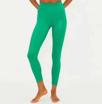 Frosted Fir Shine High Waisted Yoga Tights for All-Day Comfort - Xiamen Green Time Trading Co., Ltd. - China