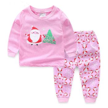 Custom Girls Christmas Pajamas Unisex From 1 to 12 Years Old 100 Cotton Children's Pajamas Set for Kids - Chengdu Pandaer International Trade Co., Ltd. - China