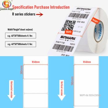 Thermal Sticker Self Adhesive Thermal Labels Compatible With Dymo Zebra Printer - Qingdao Eastern Dragon Pulp& Paper Co., Ltd. - China