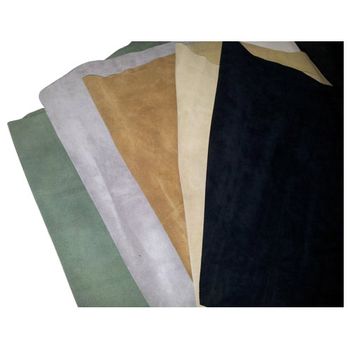Split Leather Suede Texture Flexible Purity 100% Pure Allergen Status Non-allergic Size Availability Assorted Size Color Options Black & Brown, Pink, Grey, - Taiba Tanners - India