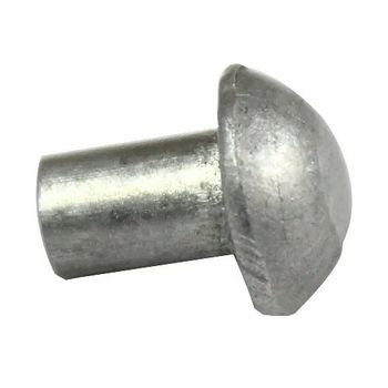 Round Aluminium Rivet Shape Compact Texture Smooth Dimensions 1/4 X 3/8 Inches Corrosion Resistance - Mehta Fastners - India