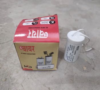 AC MFD Capacitor, For Fans Voltage 440VAC Brand The Wire Material Plastic Packaging Type Box Capacitance 2.5 MFD Usage/Application - The Wire Industries - India