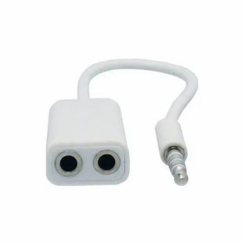 Audio Splitter Color White Connector No 2 Jack Size 3.5mm Material - AK Enterprise - India