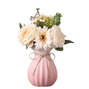 Pink Ceramic Bud Vases Set of 20, Small Vases in Bulk for Flowers, Mini Vases for Centerpieces, Modern Vases for Floral and Pampas Grass Vases for Wedding - XIAMEN VIVENRI IMP. & EXP. CO., LTD. - China