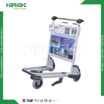 Luggage Hand Break Airport Luggage Carts Quantity 3 Color White Condition New Wheel Amount 3 Style Unfolding Lift Drive - Suzhou Highbright Enterprise Limited - China